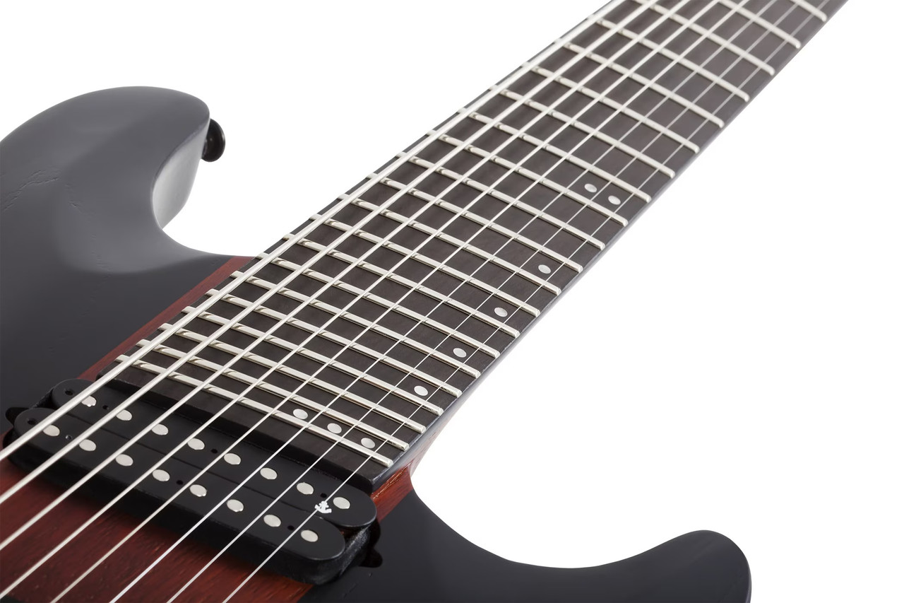 Schecter C-8 Multiscale Rob Scallon - Satin Dark Roast (903) | Musician Madness