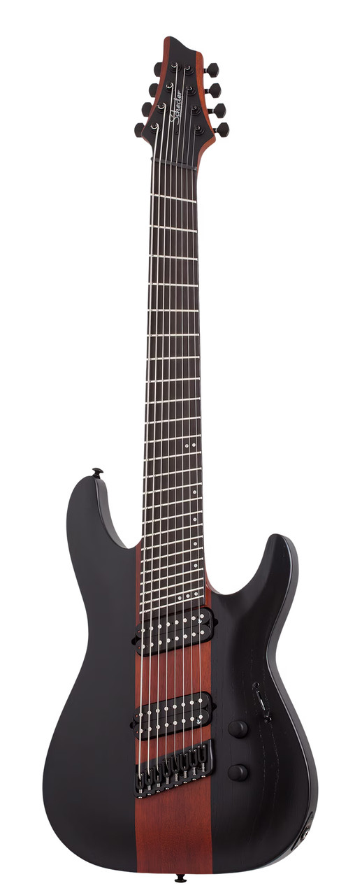 Schecter C-8 Multiscale Rob Scallon - Satin Dark Roast (903) | Musician Madness