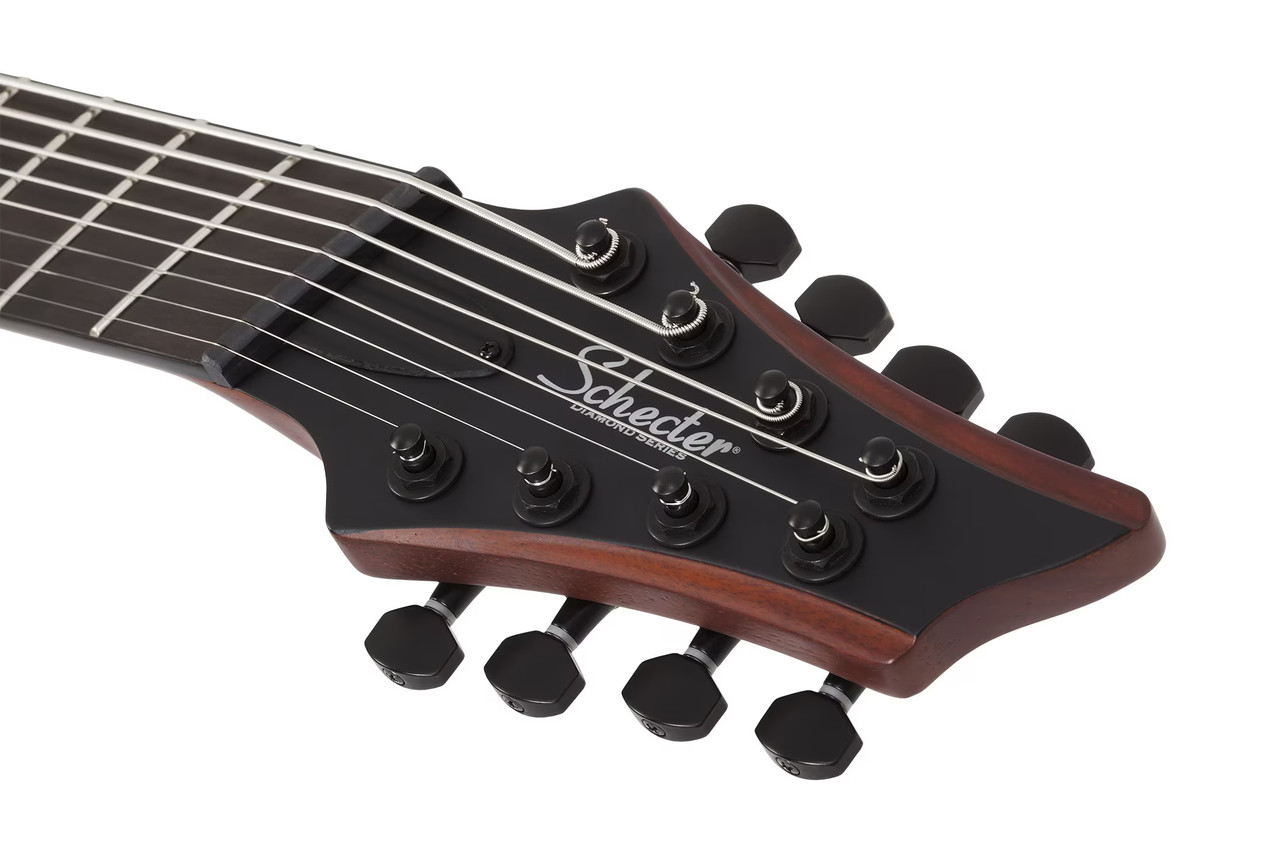 Schecter C-8 Multiscale Rob Scallon - Satin Dark Roast (903) | Musician Madness