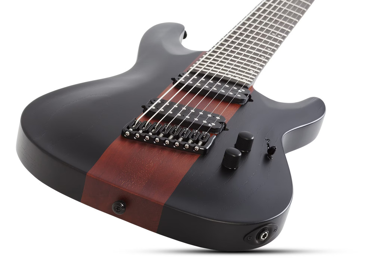 Schecter C-8 Multiscale Rob Scallon - Satin Dark Roast (903) | Musician Madness