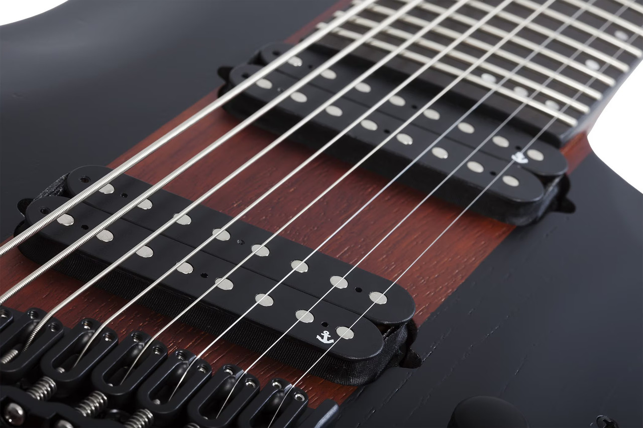 Schecter C-8 Multiscale Rob Scallon - Satin Dark Roast (903) | Musician Madness