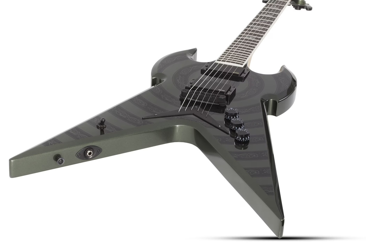 Schecter Warhammer NT Norse Dragon Bullseye : 4581 metallic green
