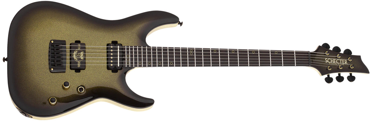 Schecter C-1 50th Anniversary : 4135 50th Gold Burst (4135