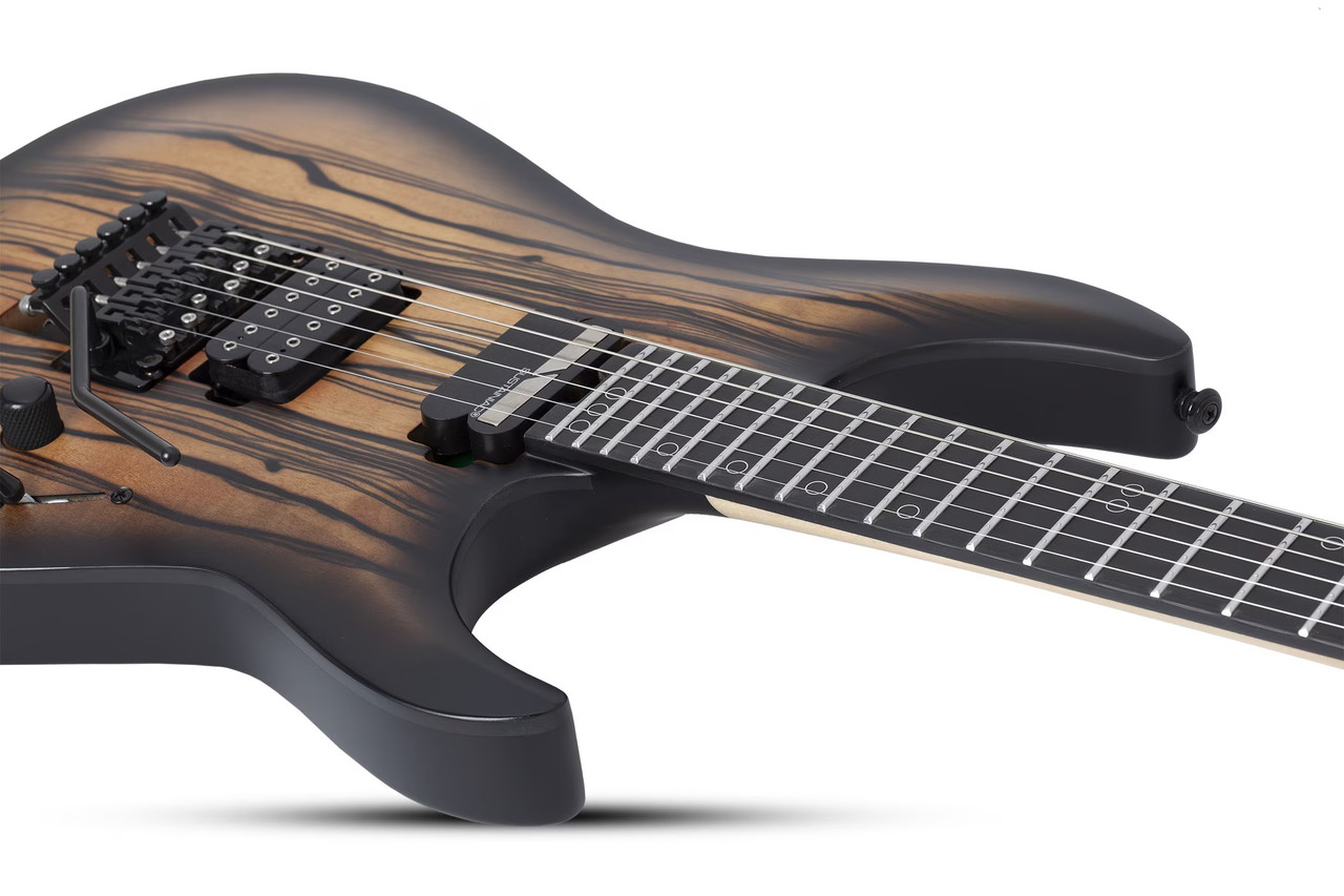 Schecter C-1 FR-S Pale Moon - Natural Satin with Black Burst (693)