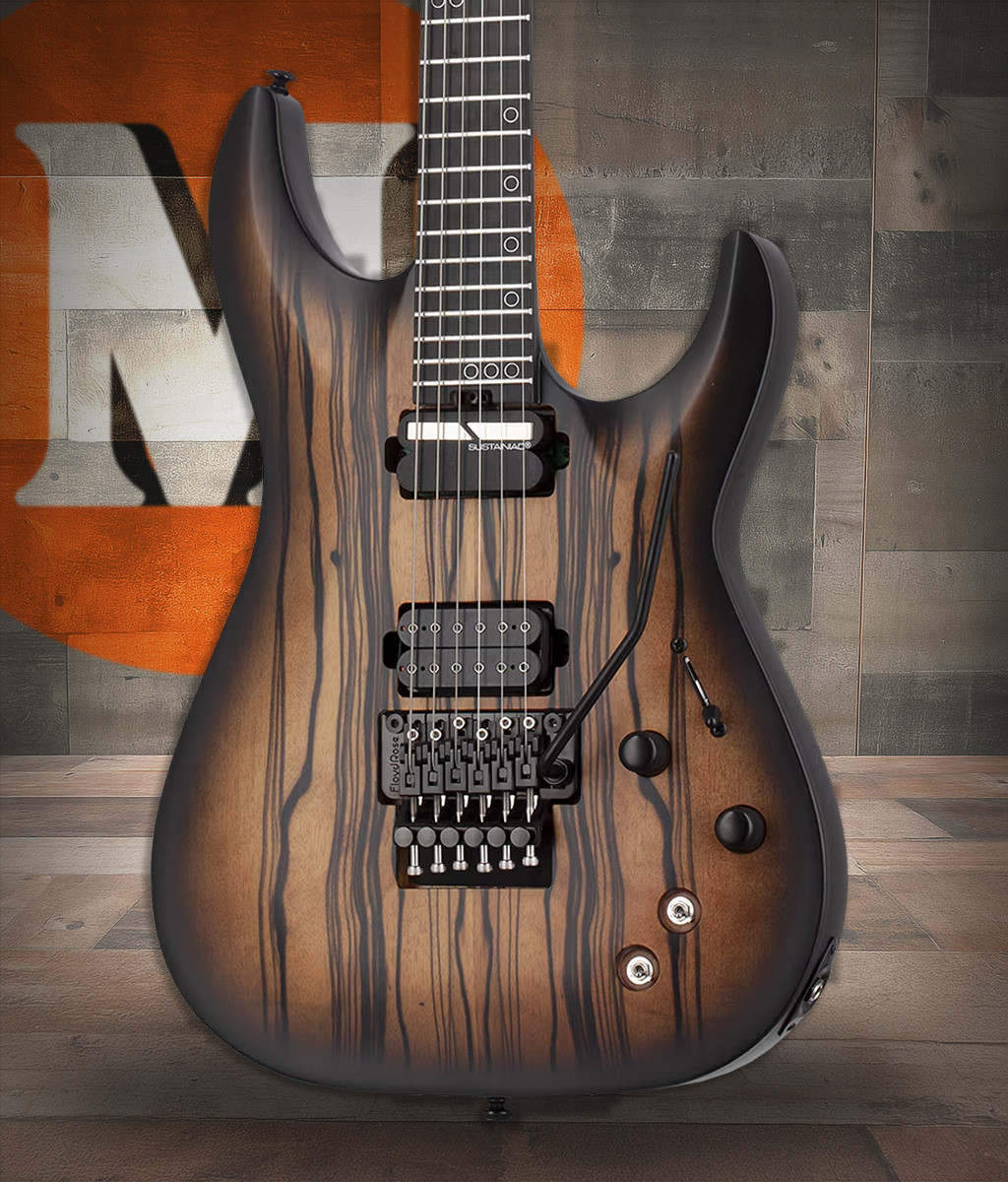 Schecter C-1 FR-S Pale Moon - Natural Satin with Black Burst (693) | Musician Madness