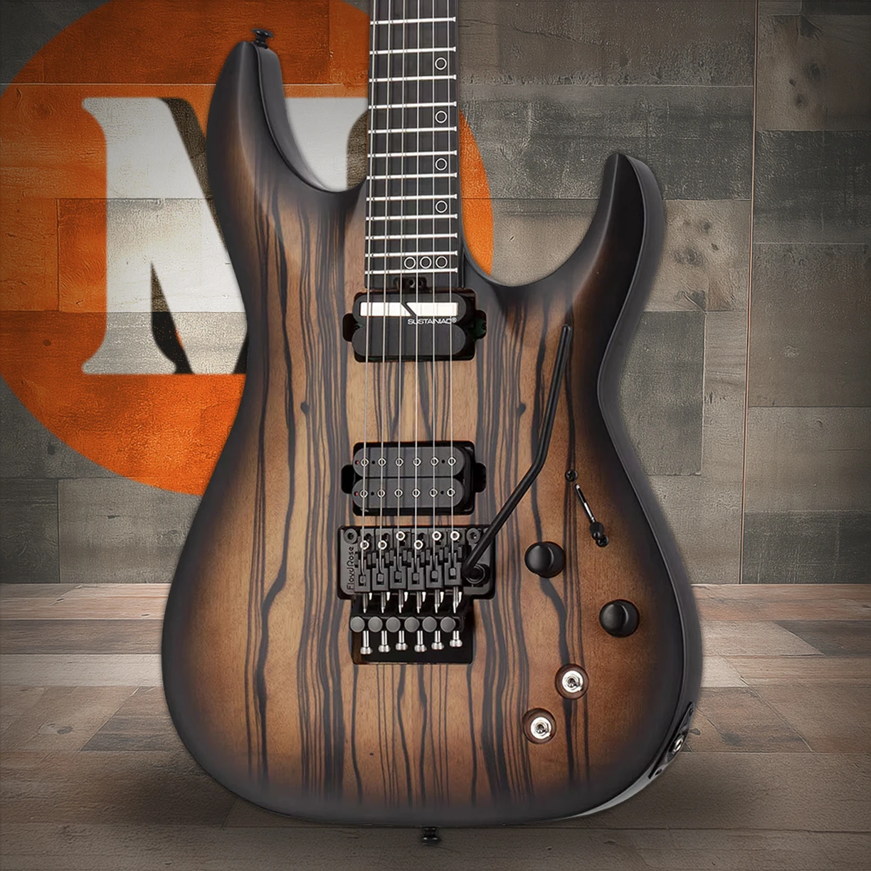 Schecter C-1 FR-S Pale Moon - Natural Satin with Black Burst (693) | Musician Madness