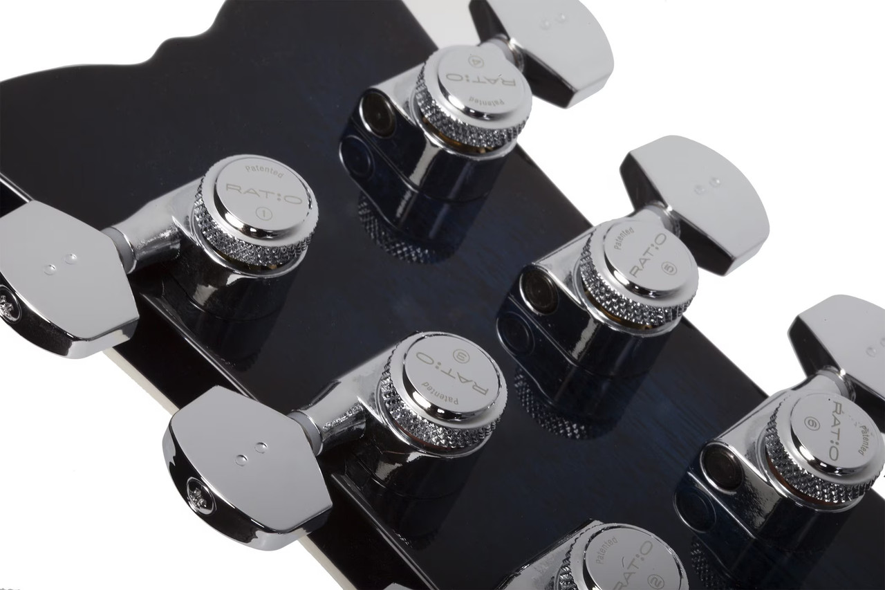 Schecter Solo-II Supreme LH - See-Thru Blue Burst (2593)