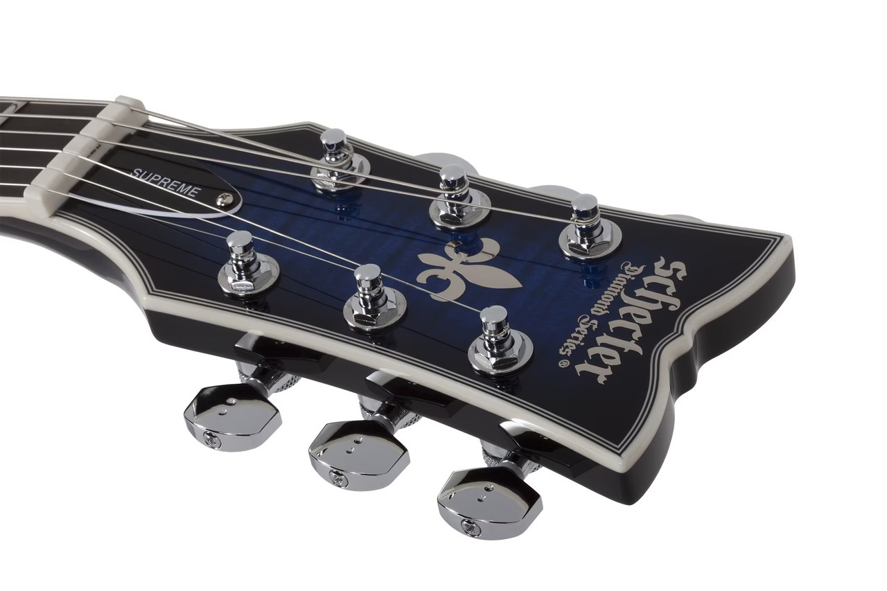 Schecter Solo-II Supreme LH - See-Thru Blue Burst (2593) | Musician Madness