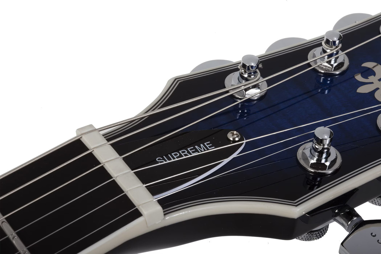Schecter Solo-II Supreme LH - See-Thru Blue Burst (2593)