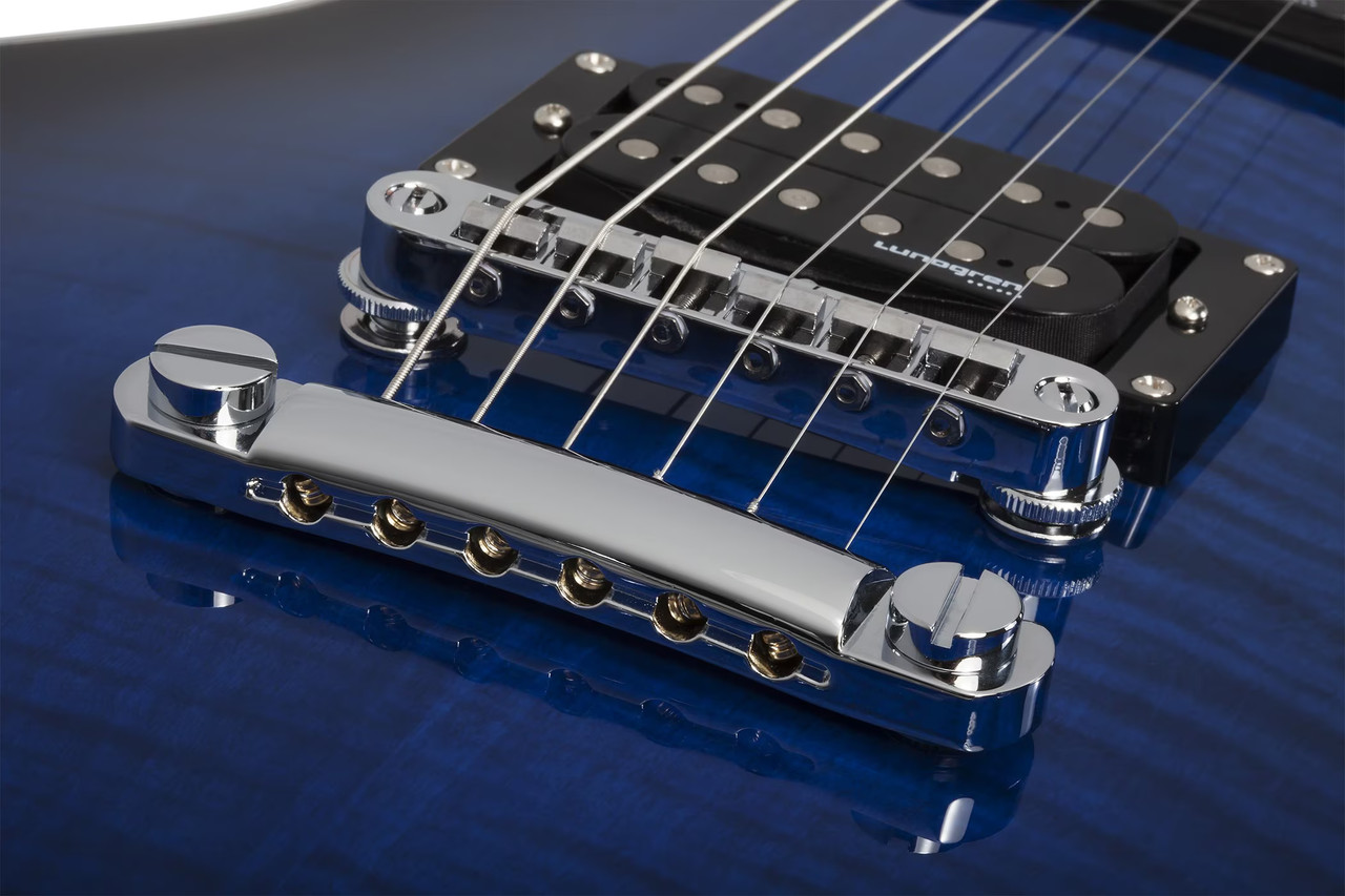 Schecter Solo-II Supreme LH - See-Thru Blue Burst (2593)