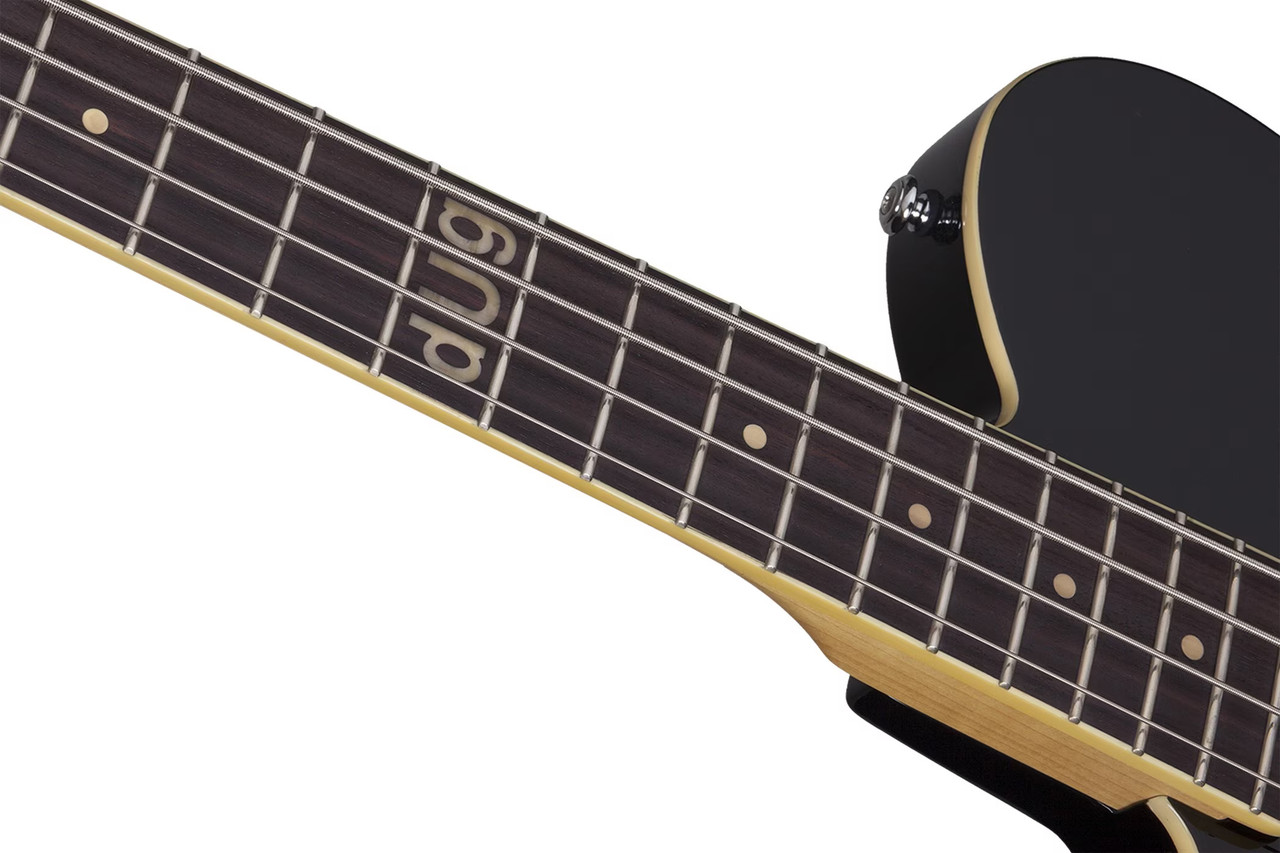 Schecter dUg Pinnick Baron-H Left Hand Bass Guitar - Gloss Black (263) | Musician Madness