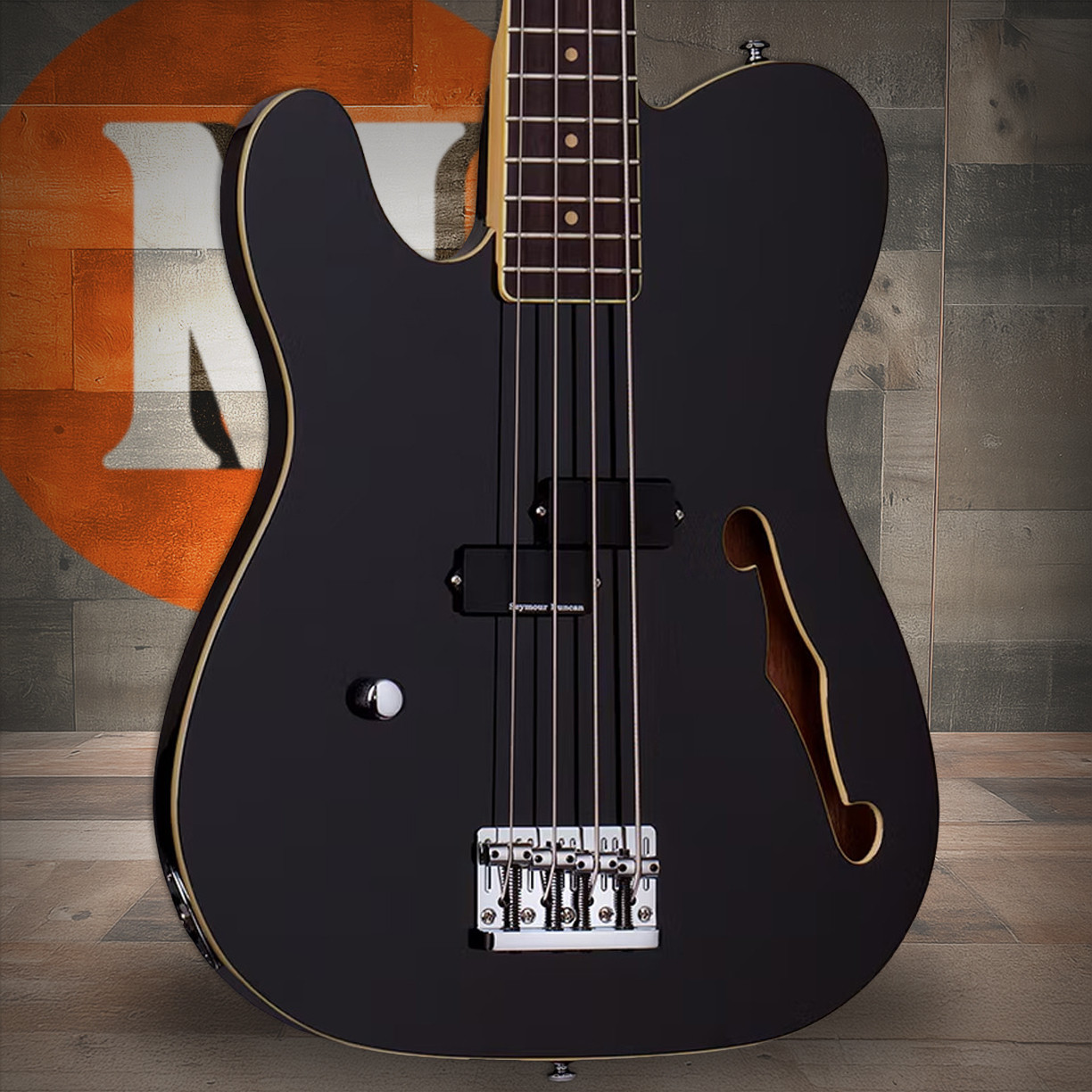 Schecter dUg Pinnick Baron-H Left Hand Bass Guitar - Gloss Black (263) | Musician Madness