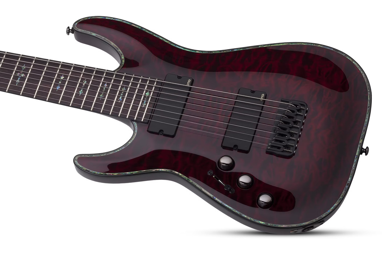 Schecter Hellraiser C-8 Left hand Electric Guitar - Black Cherry (133)