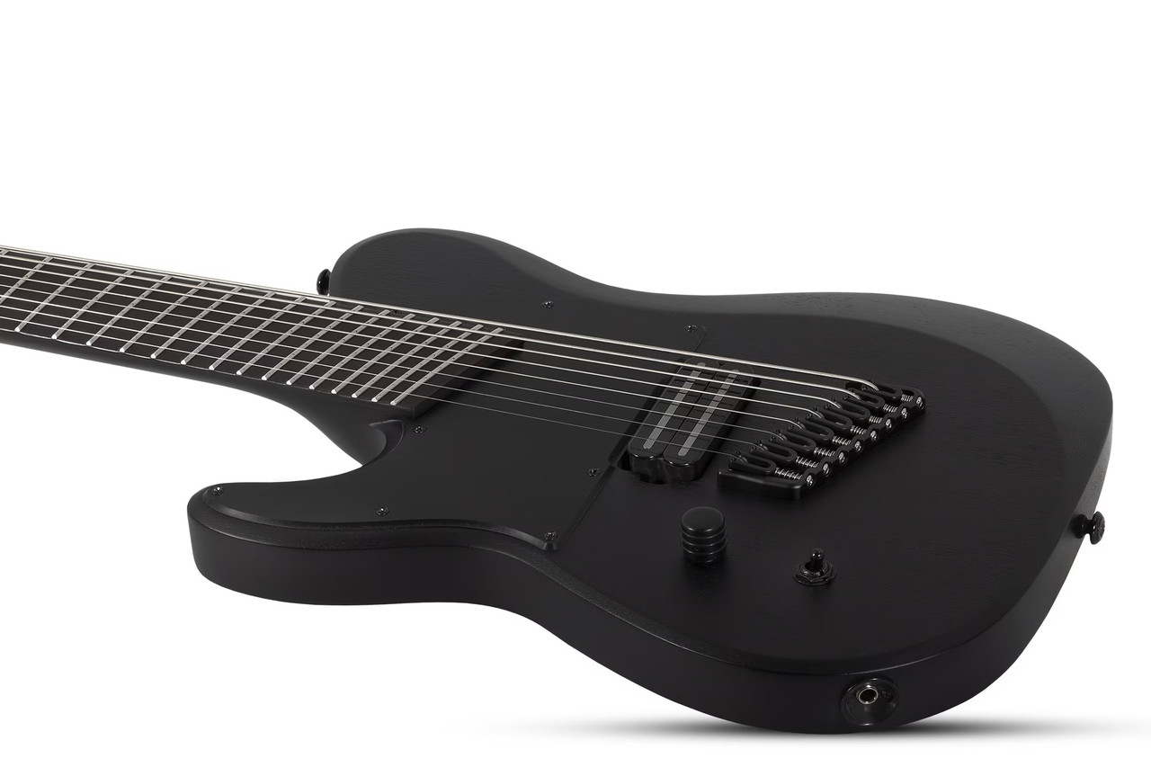 Schecter PT-8 MS Black Ops LH - Satin Black Open Pore (625)