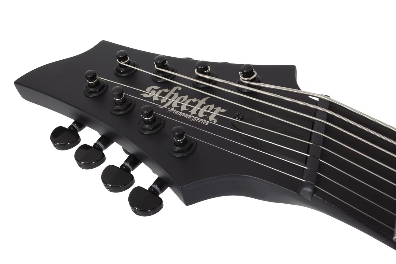 Schecter PT-8 MS Black Ops LH : 625 Satin Black Open Pore (625