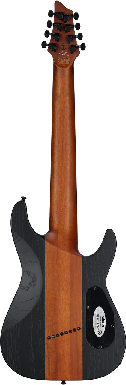 Schecter C-8 Multiscale Rob Scallon LH - Satin Dark Roast (906)