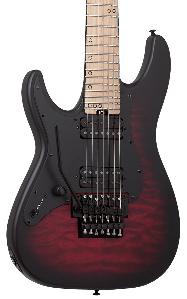 Schecter Miles Dimitri Baker-7 FR LH -  Crimson Red Burst Satin (2138)