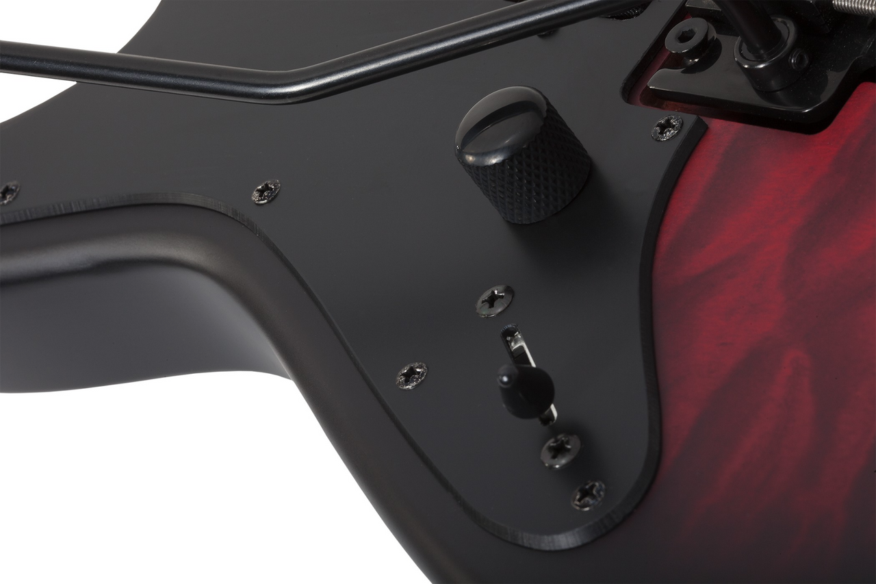Schecter Miles Dimitri Baker-7 FR LH -  Crimson Red Burst Satin (2138) | Musician Madness