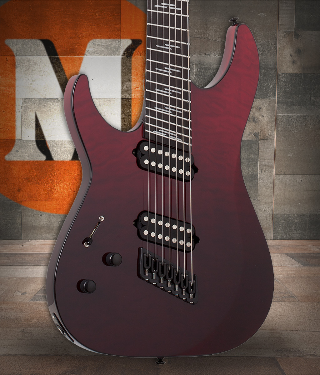 Schecter Reaper-7 Elite Multiscale LH 2185 - Blood Burst (2185) | Musician Madness