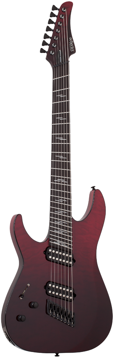 Schecter Reaper-7 Elite Multiscale LH 2185 - Blood Burst (2185)