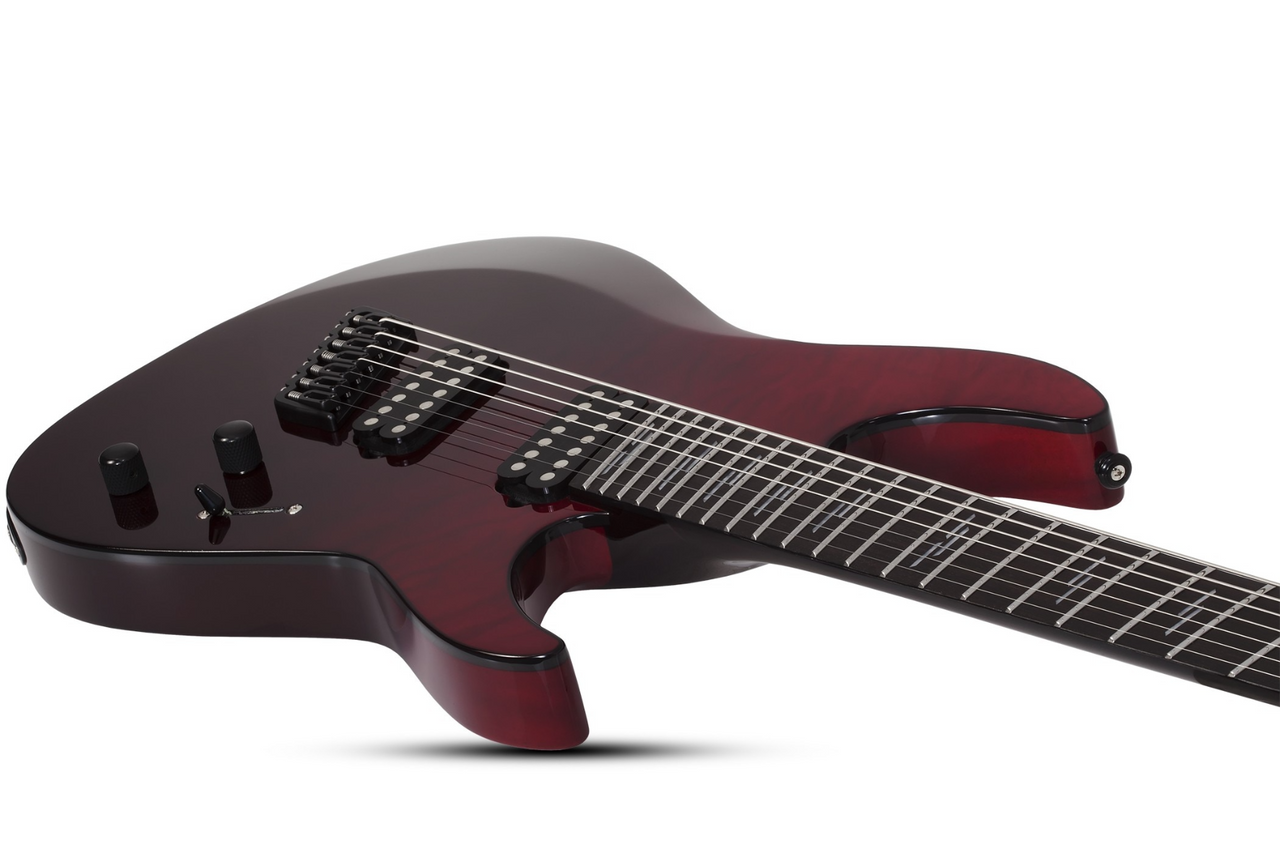 Schecter Reaper-7 Elite Multiscale LH 2185 - Blood Burst (2185)