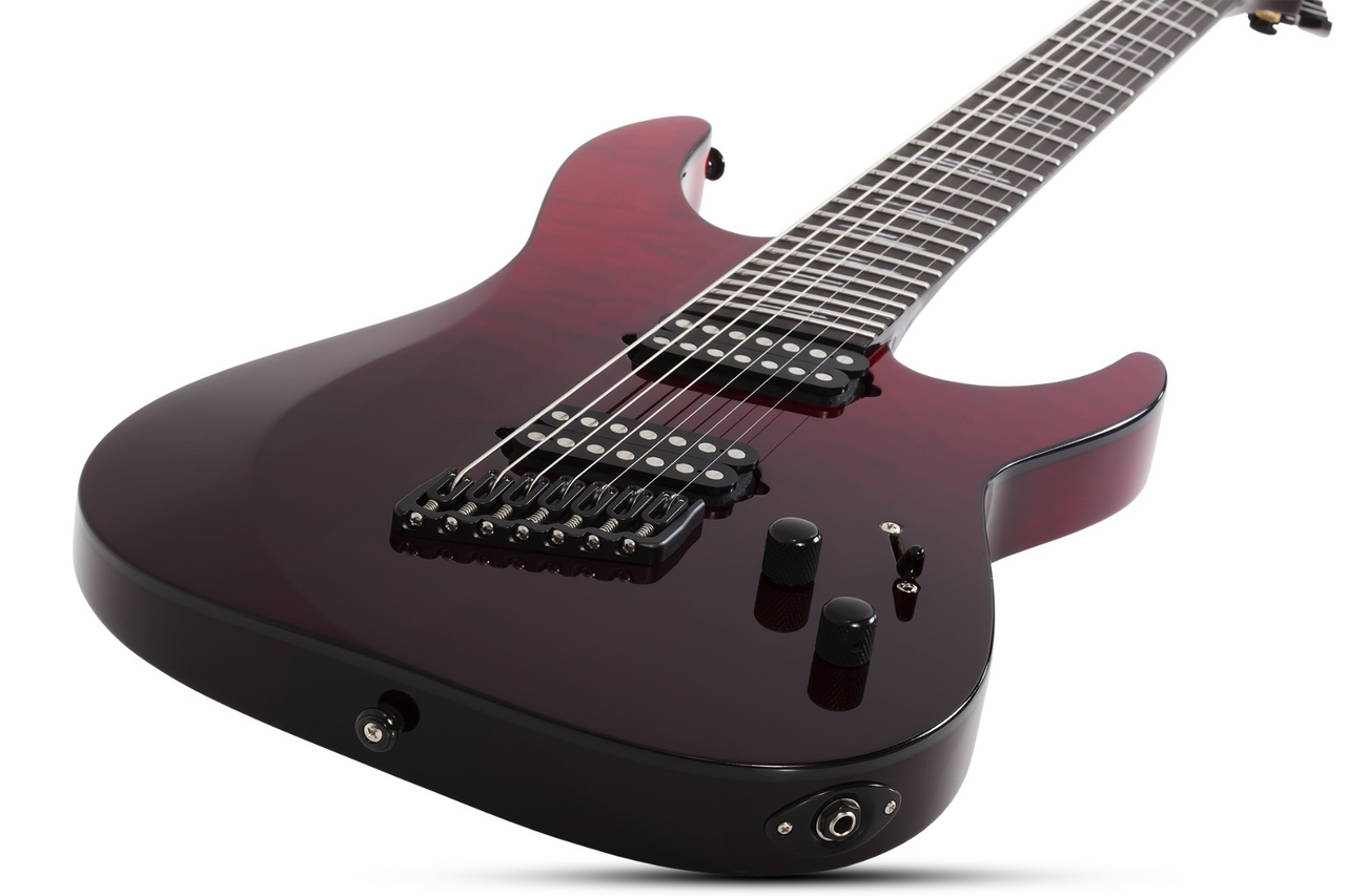 Schecter Reaper-7 Elite Multiscale LH 2185 - Blood Burst (2185) | Musician Madness