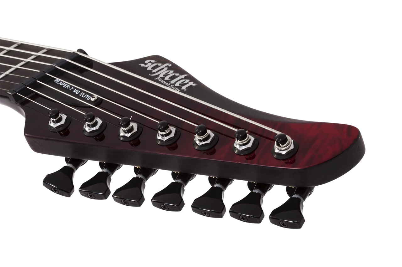 Schecter Reaper-7 Elite Multiscale LH 2185 - Blood Burst (2185) | Musician Madness