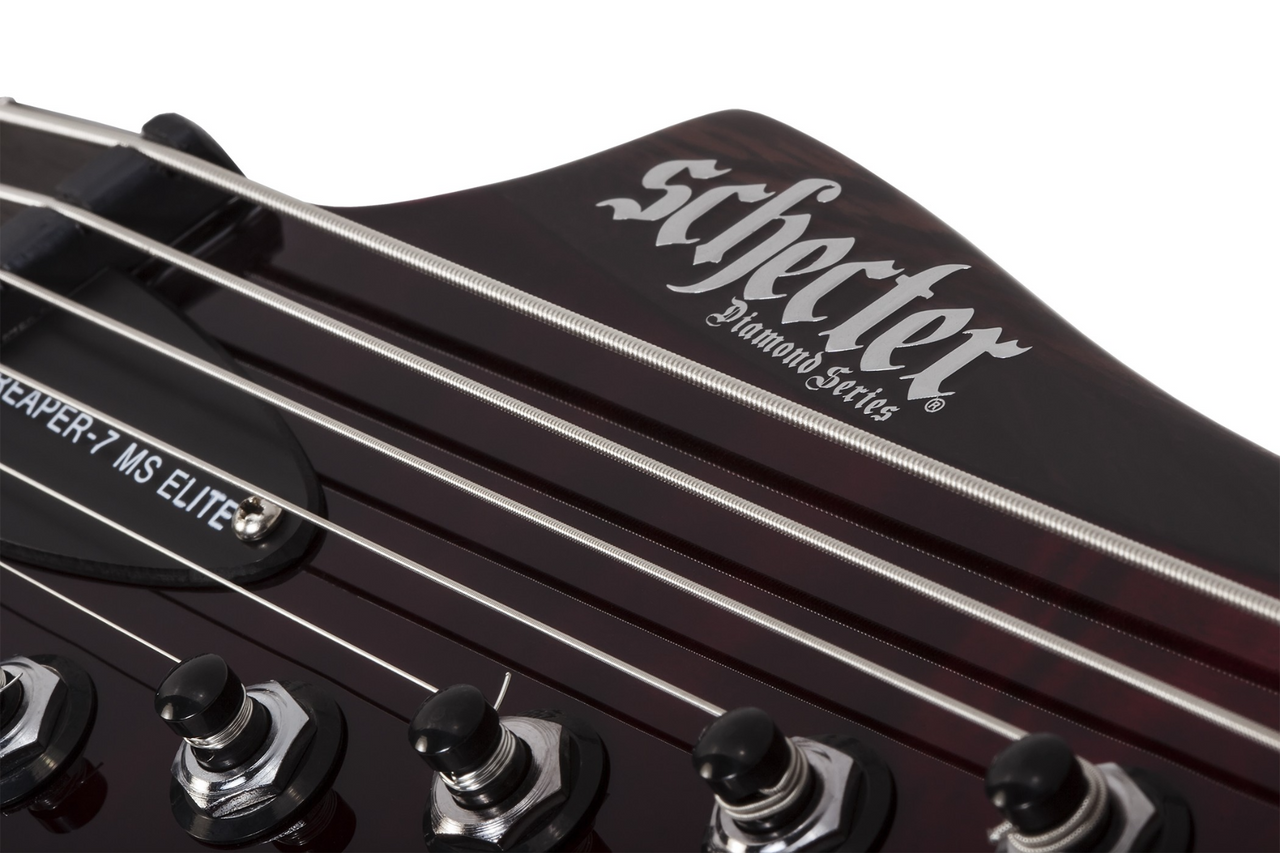 Schecter Reaper-7 Elite Multiscale LH 2185 - Blood Burst (2185) | Musician Madness