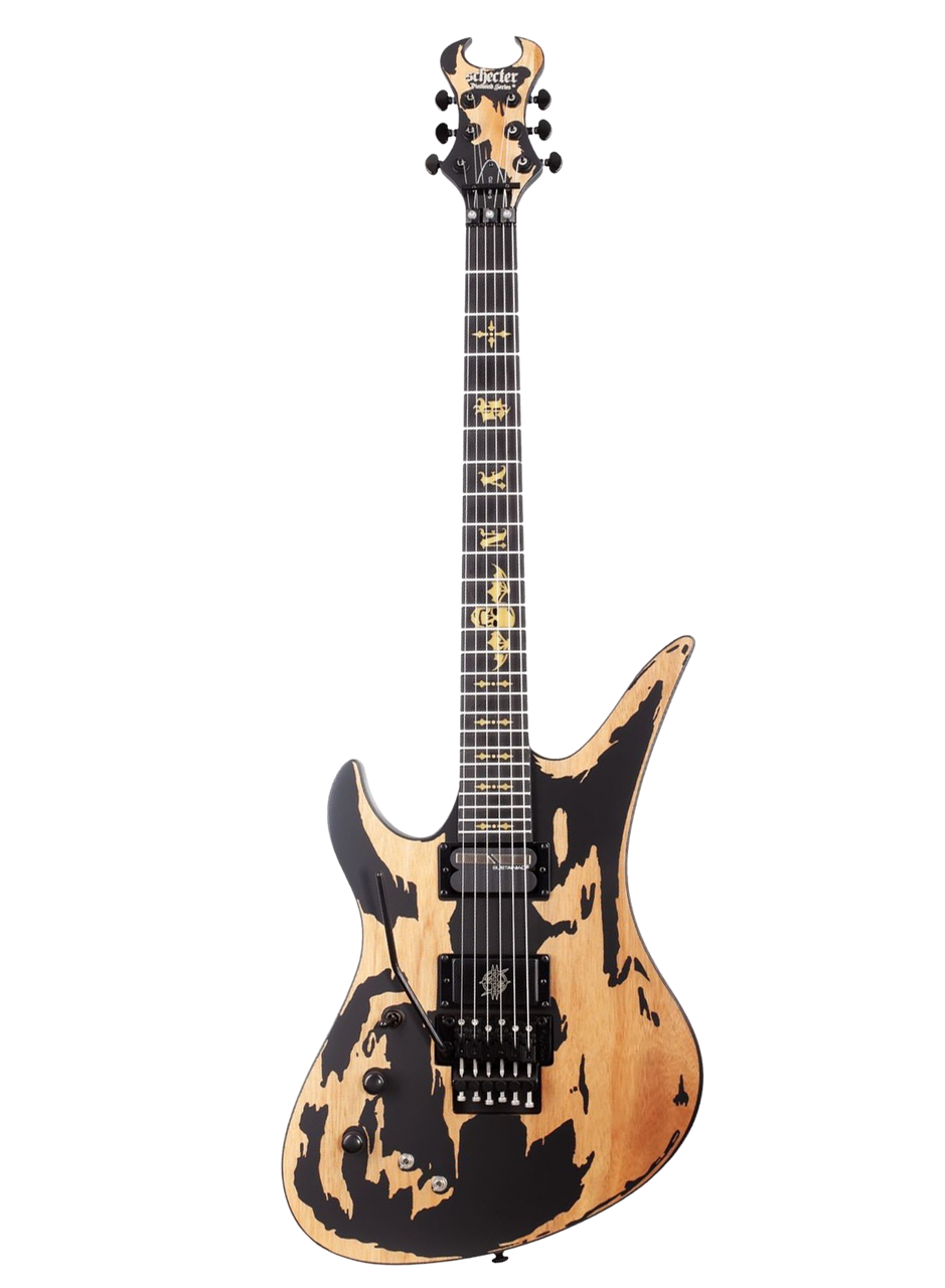 Schecter Synyster Custom-S Distressed LH - Satin Black (1751)