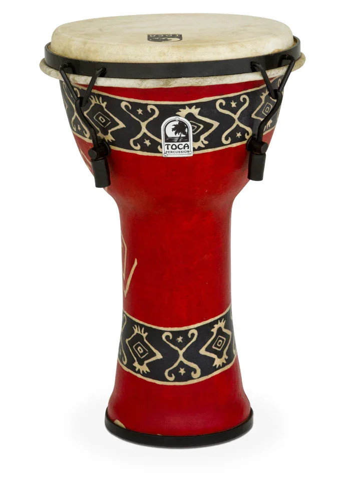 Toca Mechanical Freestyle 9" Djembe Ex Rim Red (SFDMX-9RP)