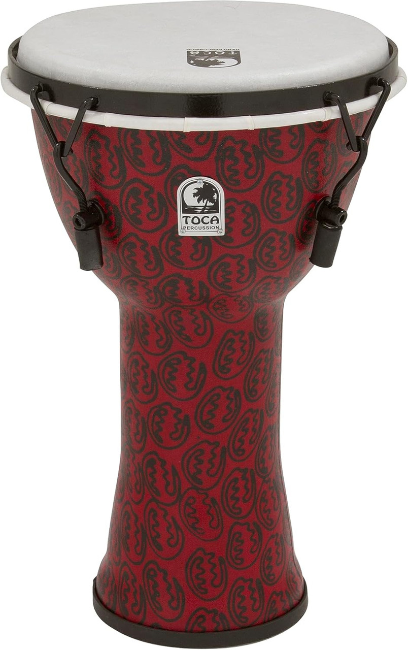 Toca Freestyle II Djembe Mechanical 9" Red Mask (TF2DM-9RM) | Musician Madness