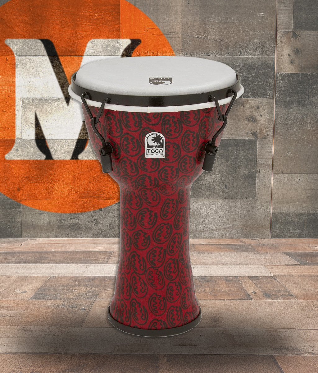 Toca Freestyle II Djembe Mechanical 9" Red Mask (TF2DM-9RM) | Musician Madness