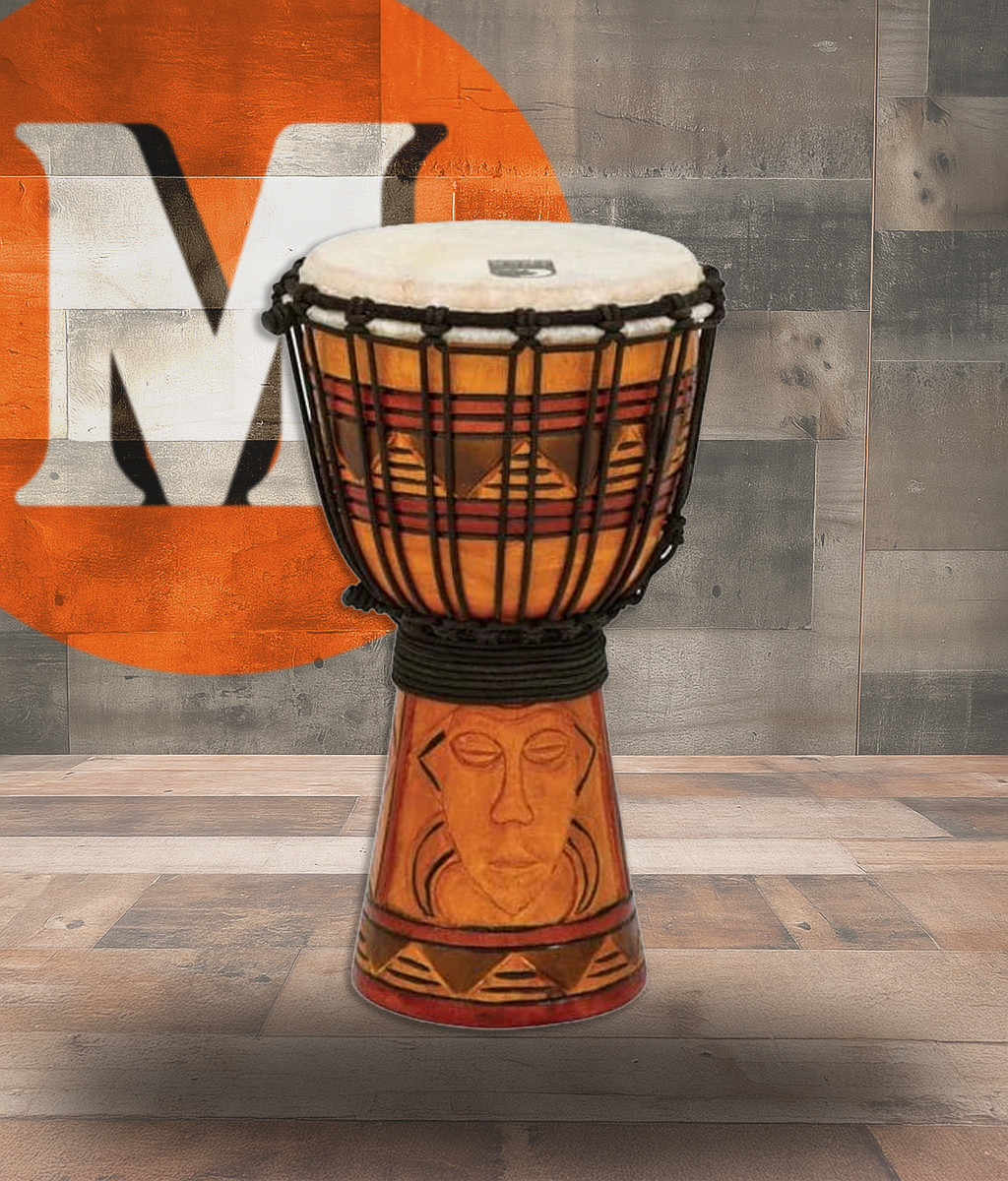 Toca Origins Wood Djembe 7" Tribal Mask (TODJ-7TM)