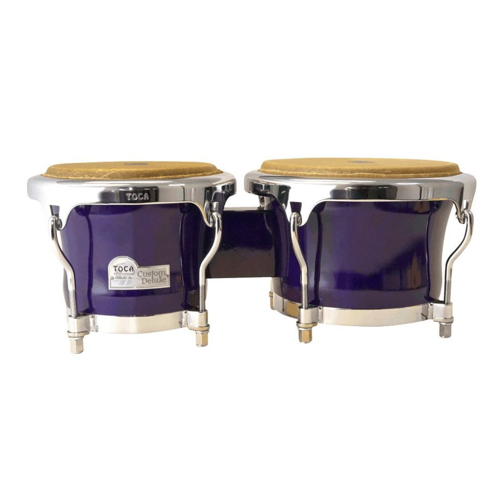 Toca Custom Deluxe Bongos Transparent Purple (4600-PW)