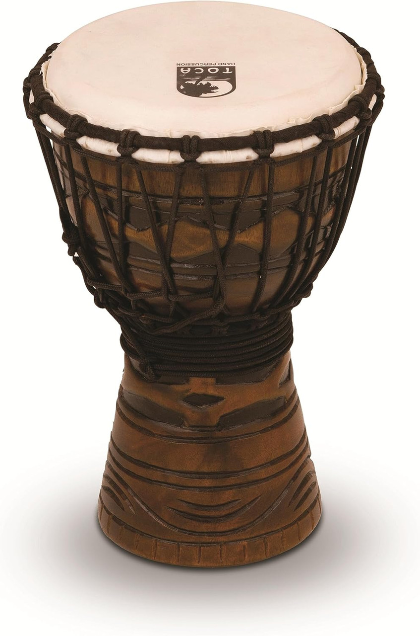 Toca Origins Wood Djembe 7" African Mask (TODJ-7AM) | Musician Madness