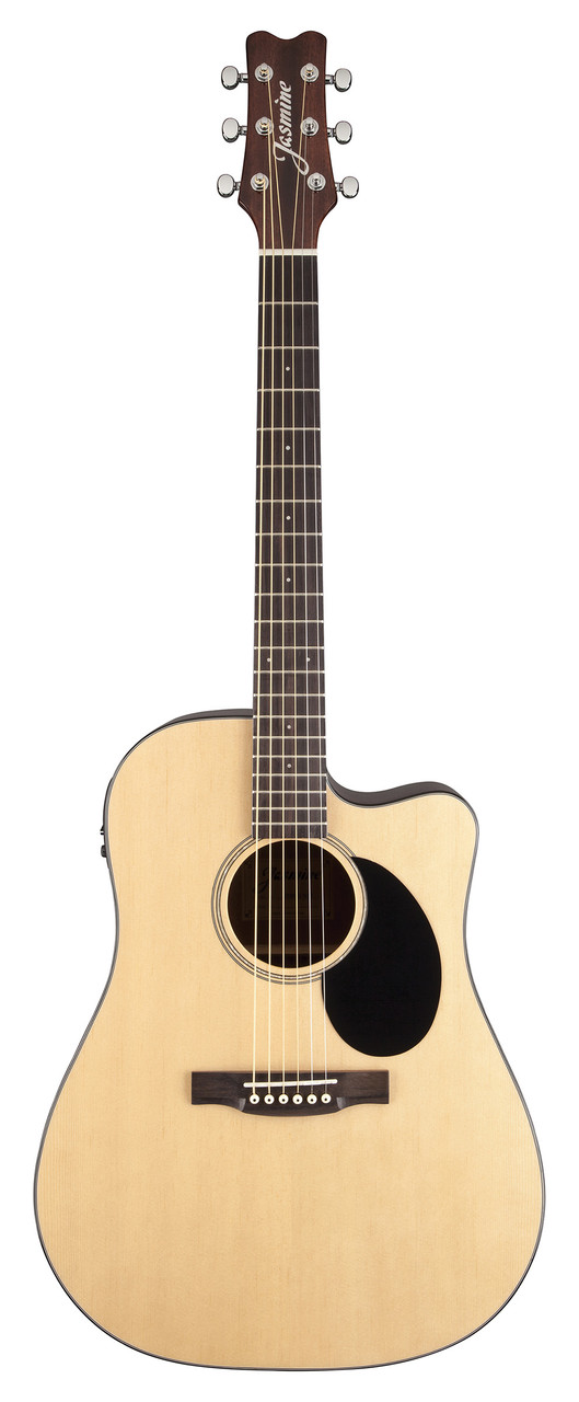 Jasmine JD36CE-NAT Dreadnought Acoustic Electric Guitar - Natural Finish (JD36CE-NAT-U) | Musician Madness