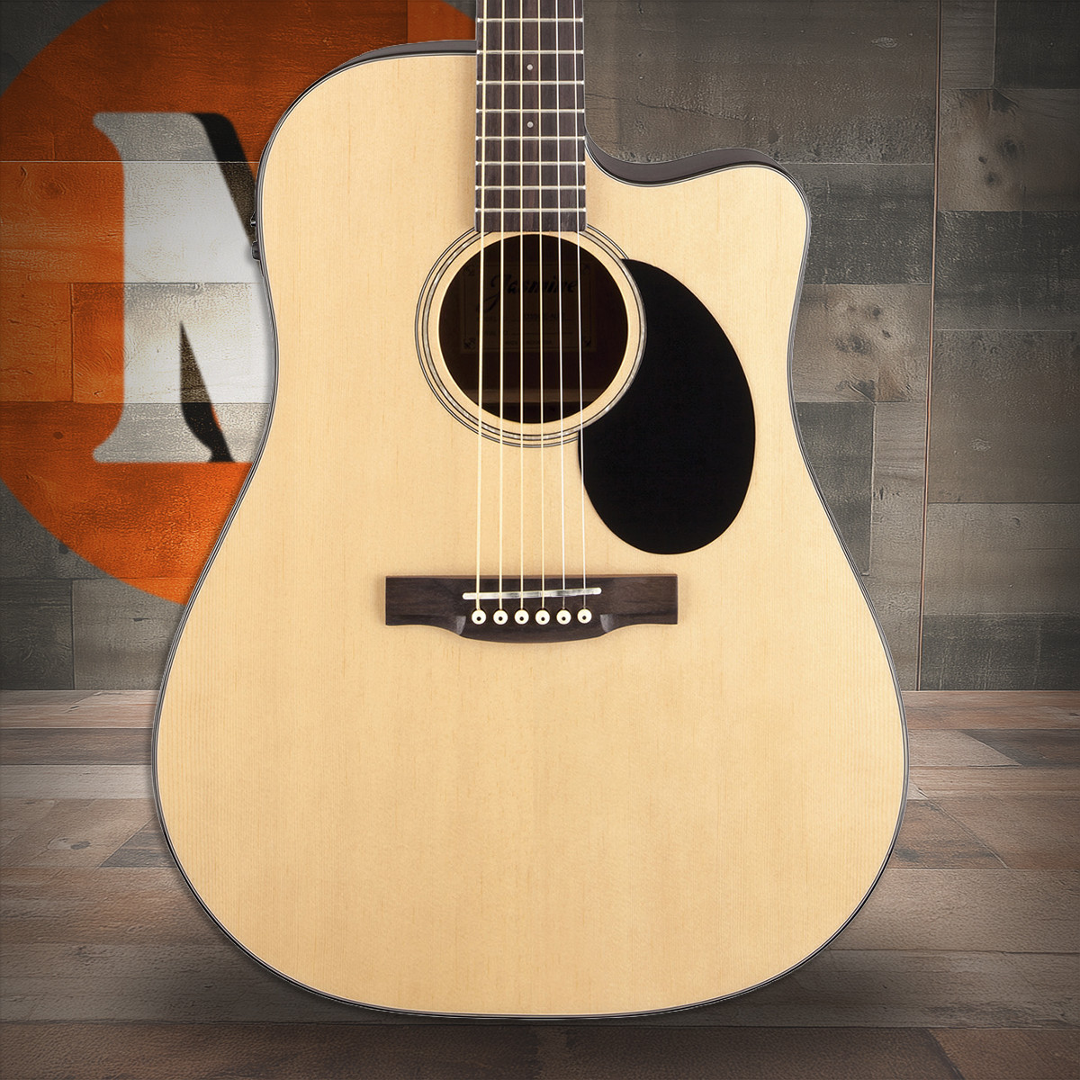 Jasmine JD36CE-NAT Dreadnought Acoustic Electric Guitar - Natural Finish (JD36CE-NAT-U) | Musician Madness