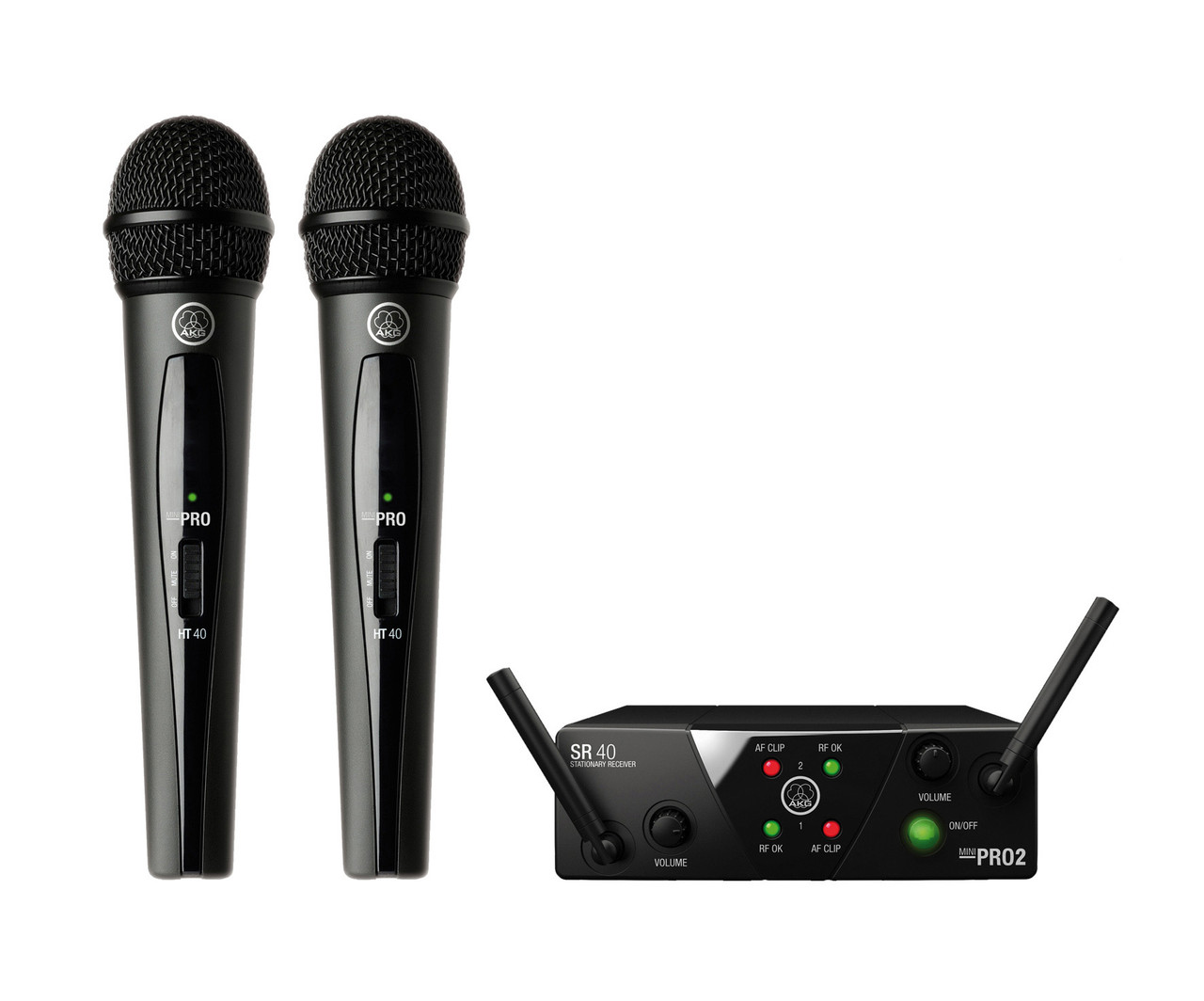 AKG WMS40 Mini Dual Vocal Wireless System Band-A & B (3350X00050-U