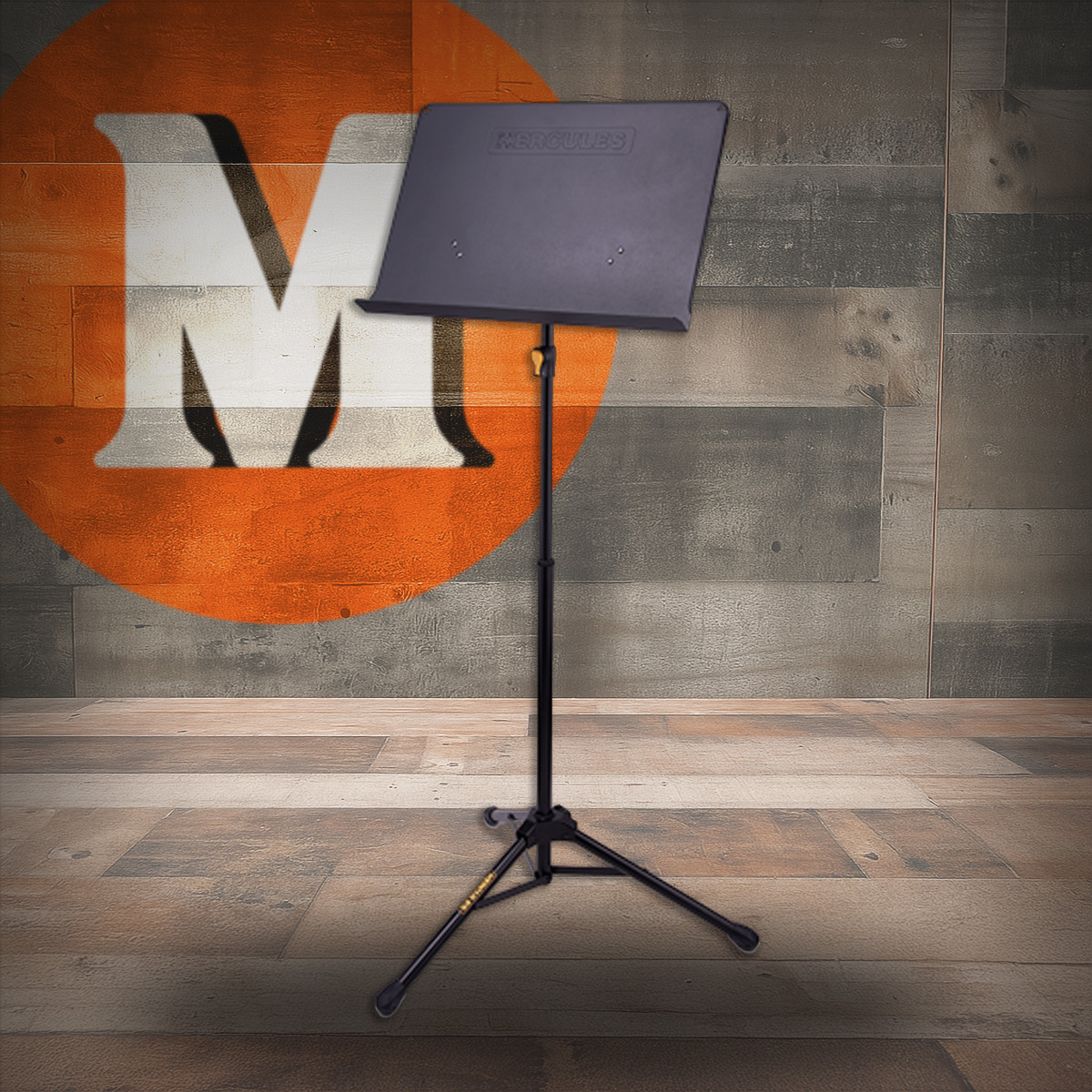 Hercules EZ Grip two-Section Tripod Orchestra Stand with Solid Desk (BS223B) | Musician Madness