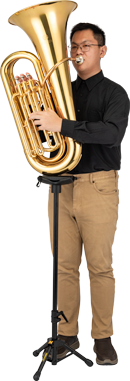 Hercules 2-Way Low Brass Stand (DS753BB) | Musician Madness