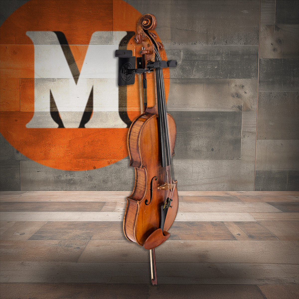 Hercules Auto Grip System(AGS) Violin/Viola Wall Hanger, For Slat Wall (DSP57SB)