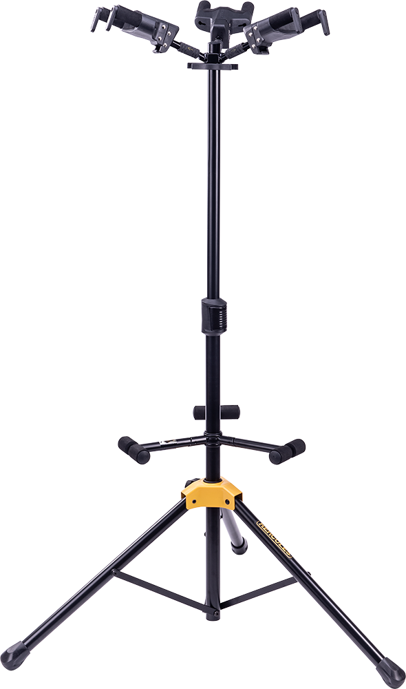 Hercules PLUS Series Universal AutoGrip Tri Guitar Stand with Foldable Backrest (GS432BPLUS) | Musician Madness