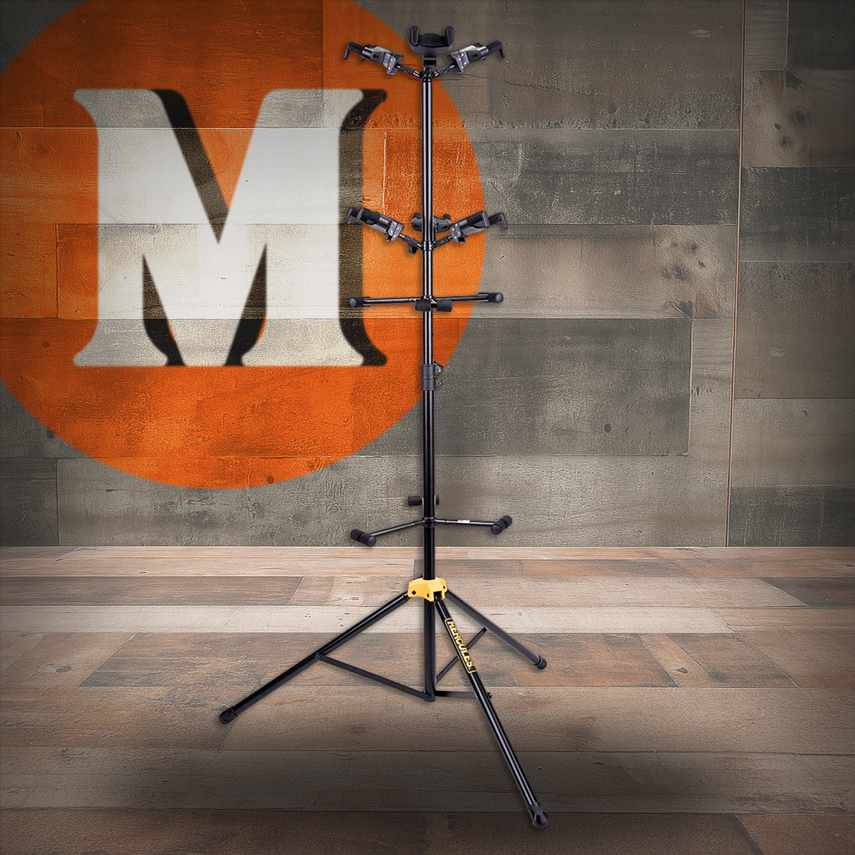 HERCULES LEAD ステンレス Hercules PLUS Series Universal 6-Piece Guitar AutoGrip Display