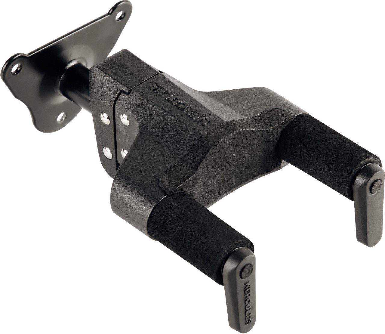 Hercules PLUS Series Universal AutoGrip Wall Mount Guitar Hanger with Steel Base Short Arm (GSP39WBPLUS) | Musician Madness