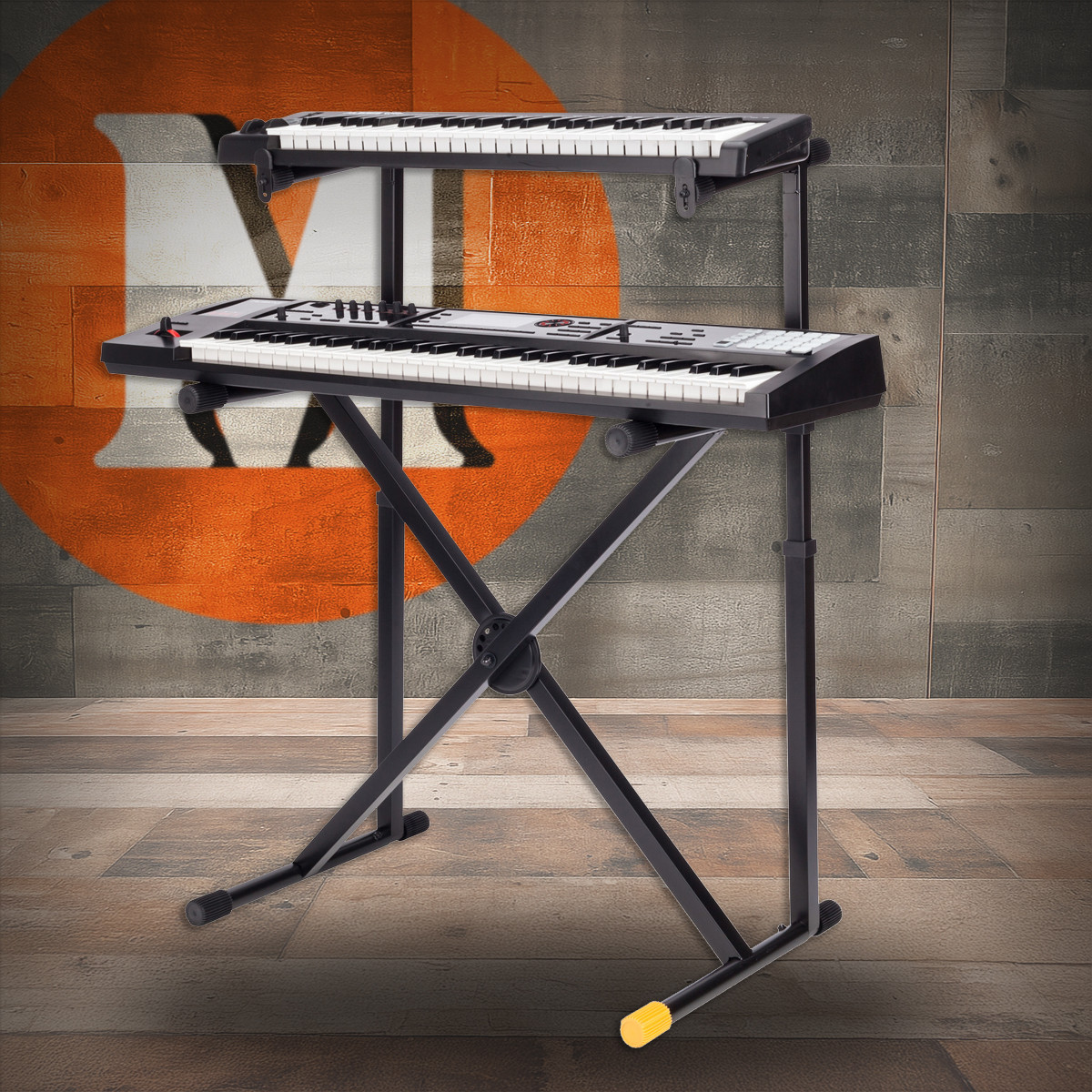 Hercules EZ-LOK Double Tier X Keyboard Stand (KS210B) | Musician