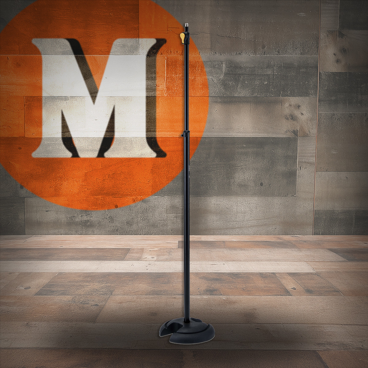 Hercules EZ Grip Straight Microphone Stand With H Base (MS201B)