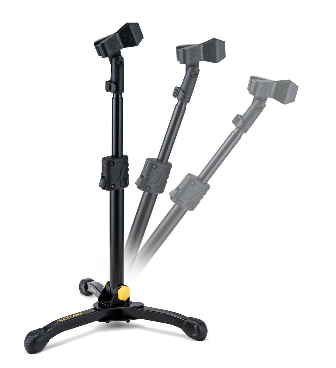 Hercules Low Profile Straight Microphone Stand With H Base And Tilting Shaft (MS300B) | Musician Madness
