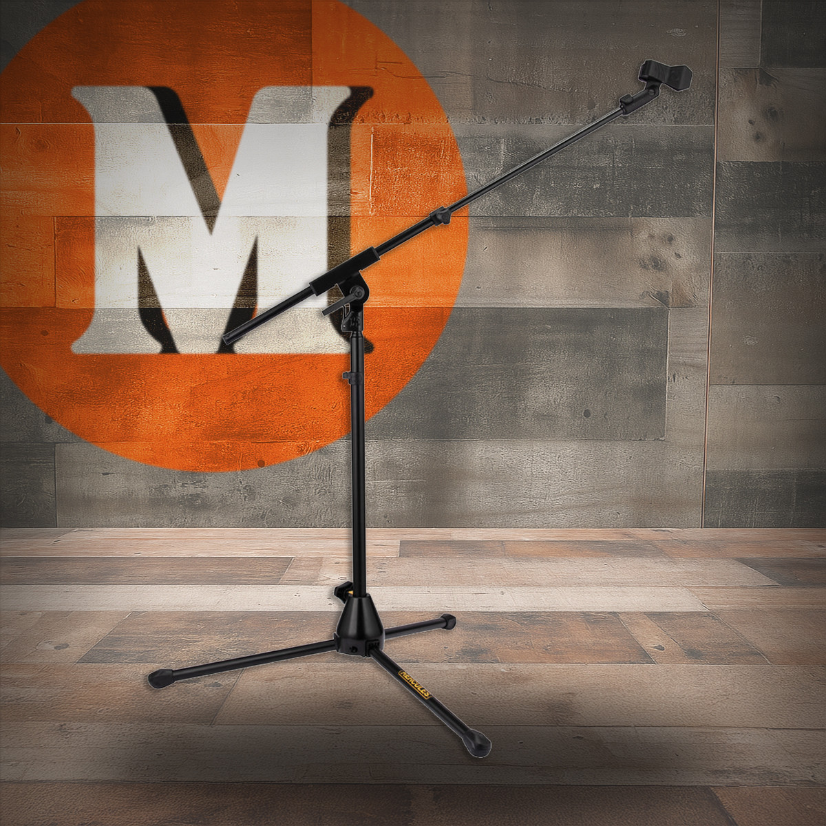 Hercules Low Profile Tripod Microphone Stand with Telescopic Boom Arm (MS520BPRO) | Musician Madness