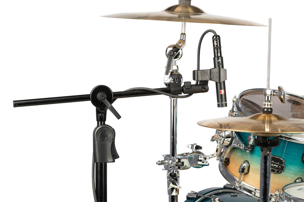 Hercules EZ Clutch Tripod Microphone Stand with Telescoping Hideaway 2-in-1 Boom (MS523BPRO) | Musician Madness