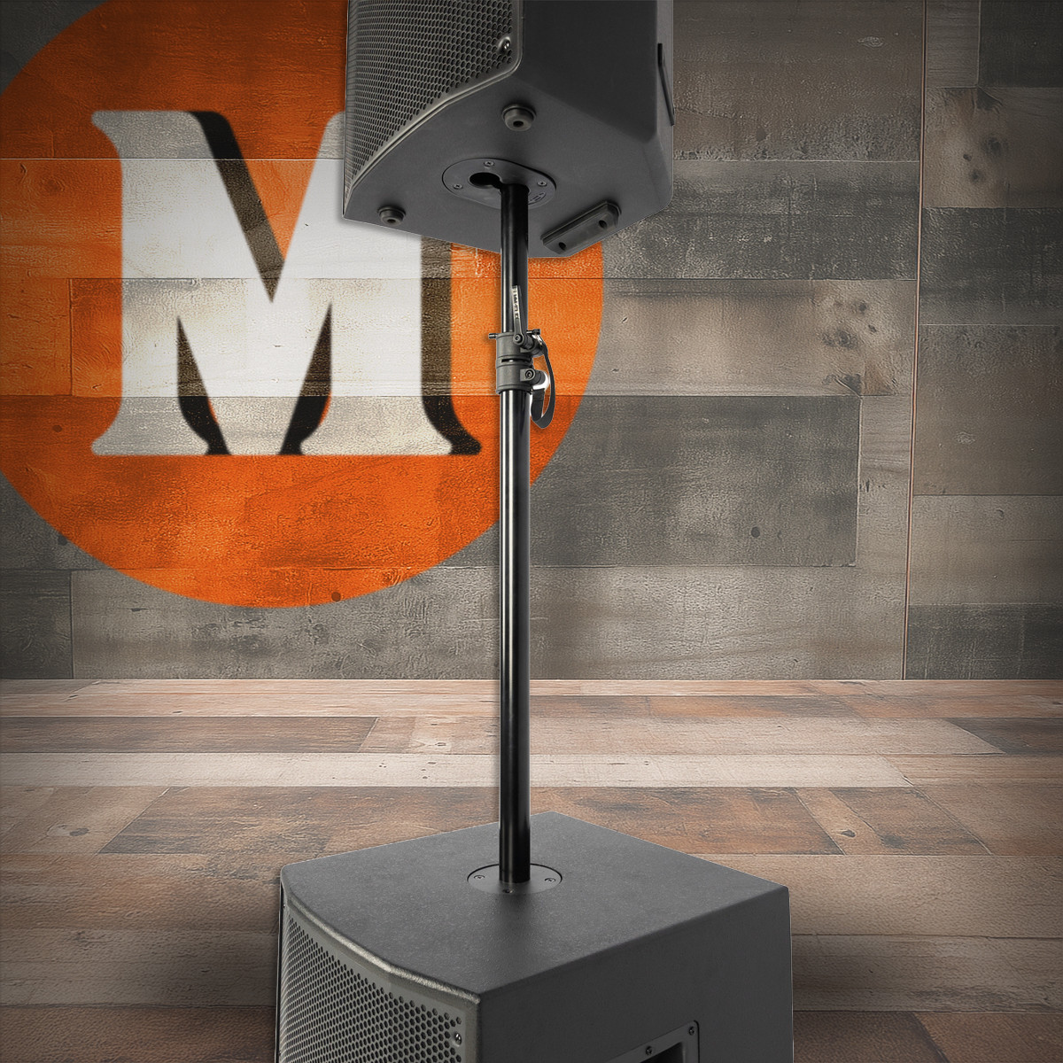 Hercules Adjustable Subwoofer Pole with M20 Hybrid Adaptor (SS350B) | Musician Madness